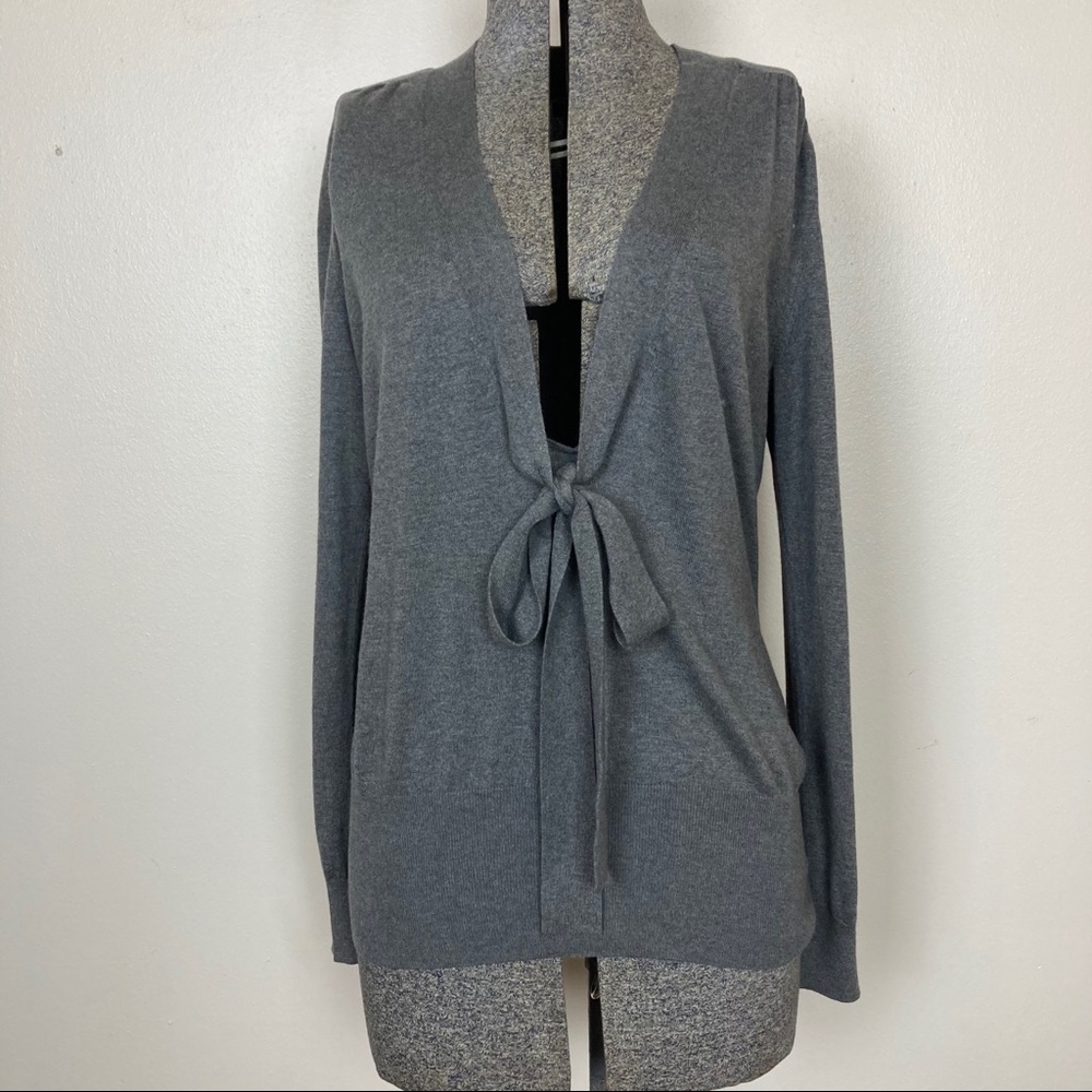 Banana Republic gray silk blend sweater Sz L